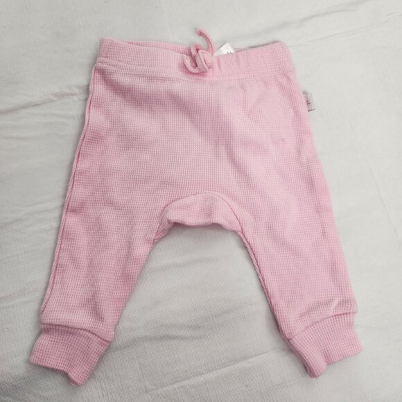 Pink Solid 0 To 3 Months Pants Bottoms Infant Baby - Picture 1 of 4